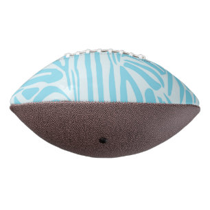 Blue Zebra Pattern Football
