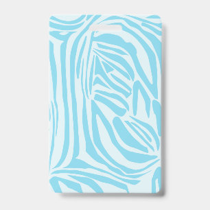 Blue Zebra Pattern ID Badge