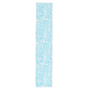 Blue Zebra Pattern Medium Table Runner