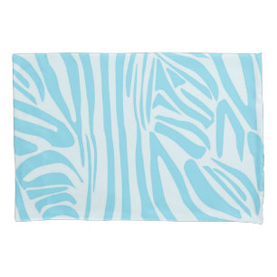 Blue Zebra Pattern Pillowcase