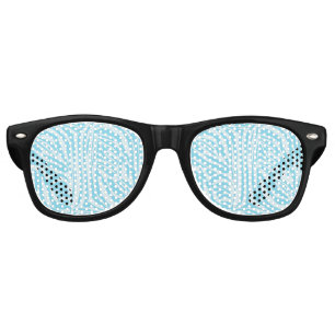 Blue Zebra Pattern Retro Sunglasses