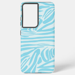Blue Zebra Pattern Samsung Galaxy Case