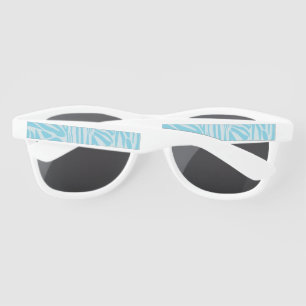 Blue Zebra Pattern Sunglasses