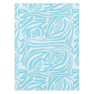 Blue Zebra Pattern Tablecloth