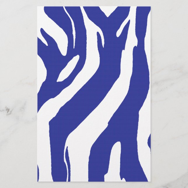 Blue Zebra Stationery (Front)