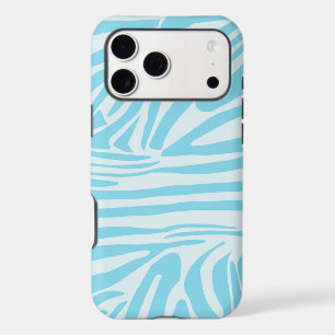 Blue Zebra Stripe Pattern