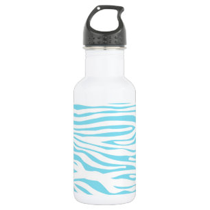 Blue Zebra stripe pattern 532 Ml Water Bottle