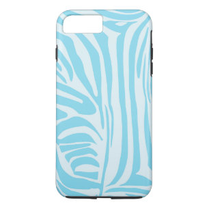 Blue Zebra Stripe Pattern iPhone 8 Plus/7 Plus Case