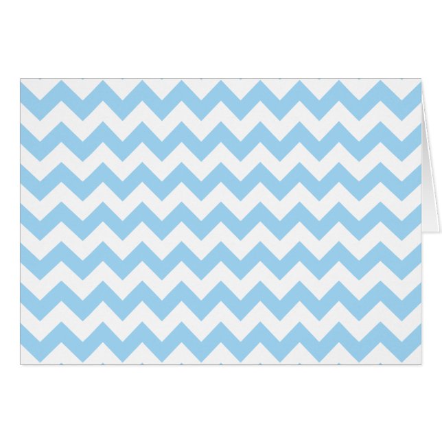 Blue Zigzag, Blue Chevron, Geometric Pattern (Front Horizontal)