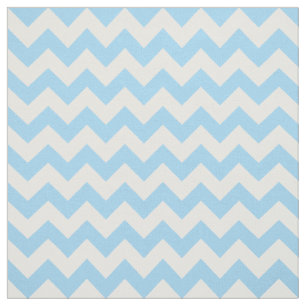 Blue Zigzag, Blue Chevron, Geometric Pattern Fabric