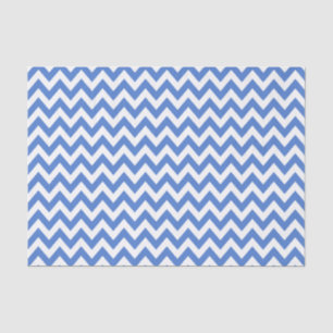Blue ZigZag / Chevron Pattern Tissue Paper
