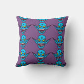 blue zombie troll demon pillow (Back)