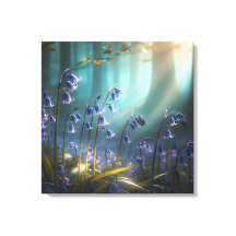 Bluebell Enchantment: Forest Light Ballet