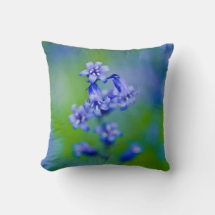 Bluebell flower Throw Pillow