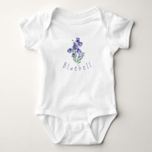 Bluebell Flowers Baby Bodysuit