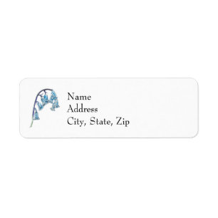 Bluebell Flowers Return Address Label