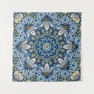 Bluebell Harmony – Floral Mandala Tapestry