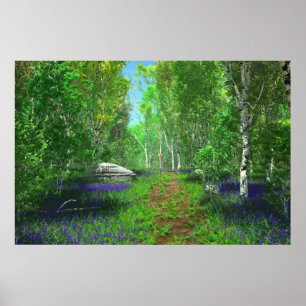 Bluebell Light Print