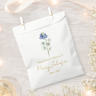 Bluebell | Simple Seed packet Funeral  Favour Bag
