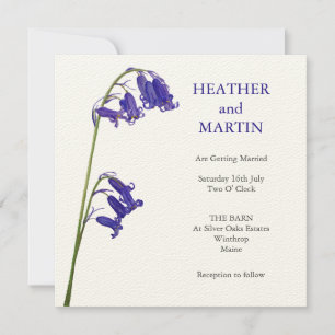 Bluebell wedding Invitation
