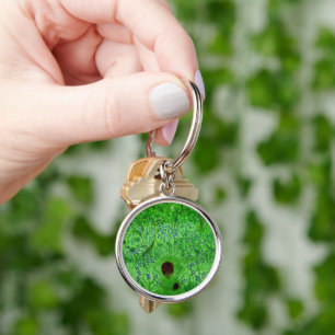 Bluebell Wood Hedgehogs Painting Key Ring