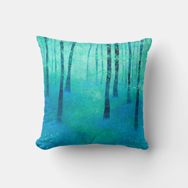Bluebell Woodland Cushion (Front)