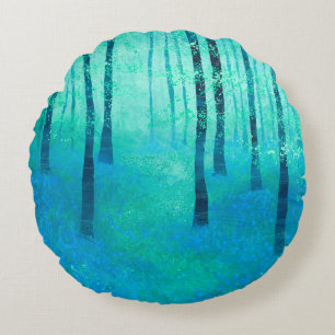 Bluebell Woodland Round Cushion