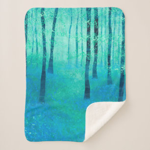 Bluebell Woodland Sherpa Blanket