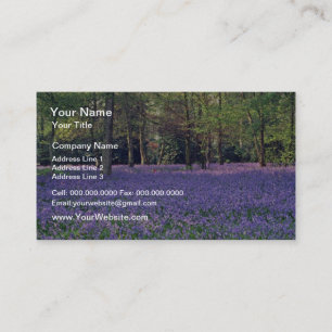 Bluebell Woods, England  flowers Business Card