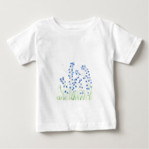 Bluebells blue flowers baby T-Shirt
