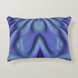 ~BLUEBELLS Blue Violet Fractal Design ~  Decorative Cushion