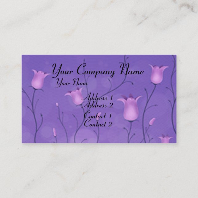 Bluebells Business Card (Front)