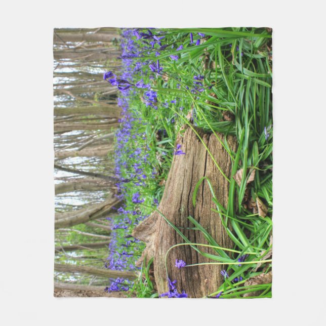 Bluebells Fleece Blanket (Front)
