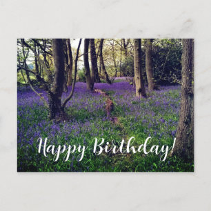 Bluebells Floral Elegant Flowers Birthday Postcard