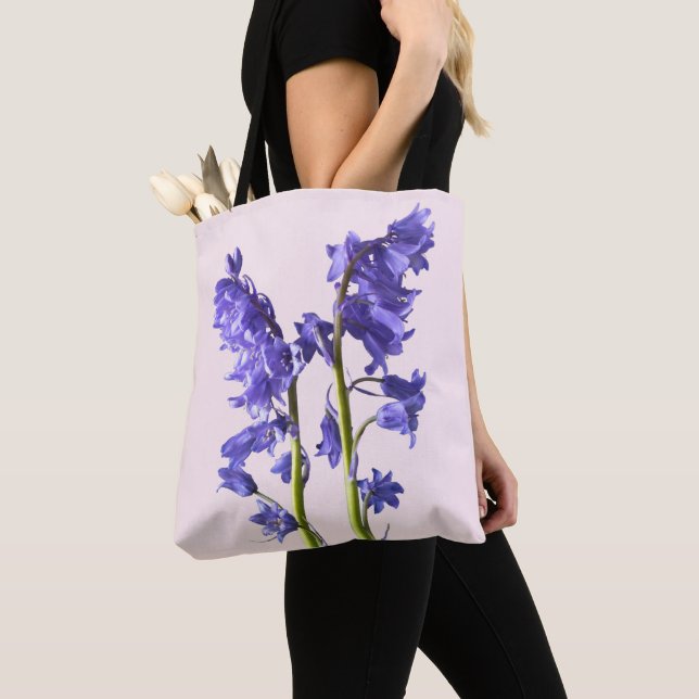 Bluebells, From the very Woods I Created! Tote Bag (Close Up)