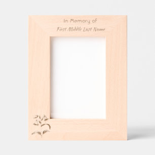 Bluebells Garden Flowers Memorial Keepsake  Etched Frames