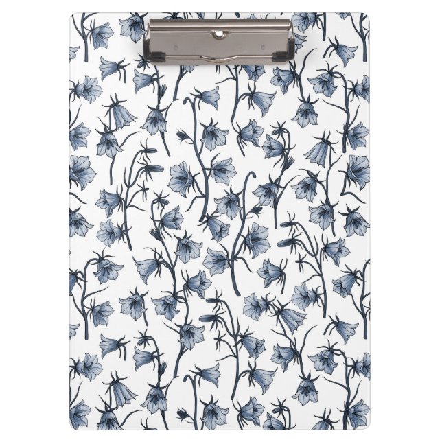 Bluebells, Harebells, Bellflowers Clipboard (Front)