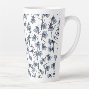 Bluebells, Harebells, Bellflowers Latte Mug