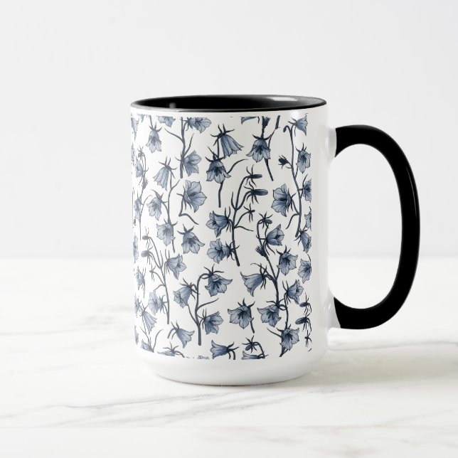 Bluebells, Harebells, Bellflowers Mug (Right)