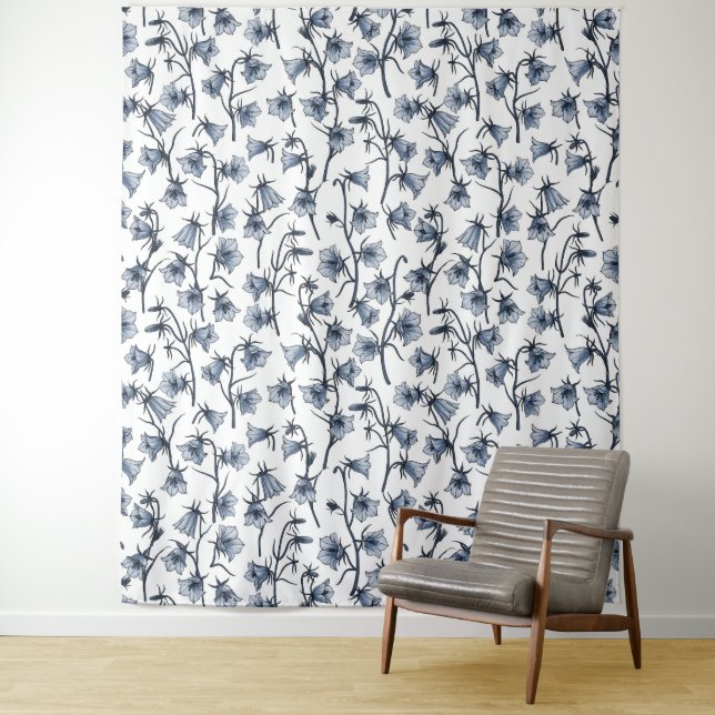 Bluebells, Harebells, Bellflowers Tapestry (In Situ)