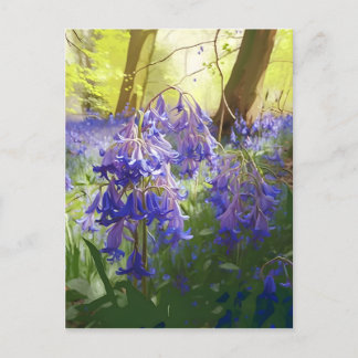 Bluebells in the Morning Postcard