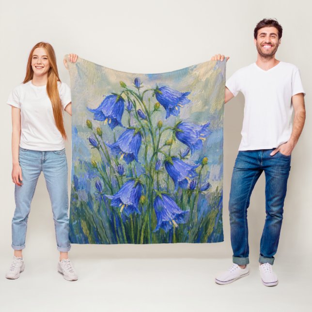 Bluebells Meadow Fleece Blanket (In Situ)