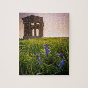 Bluebells on Penshaw Monument Jigsaw Puzzle