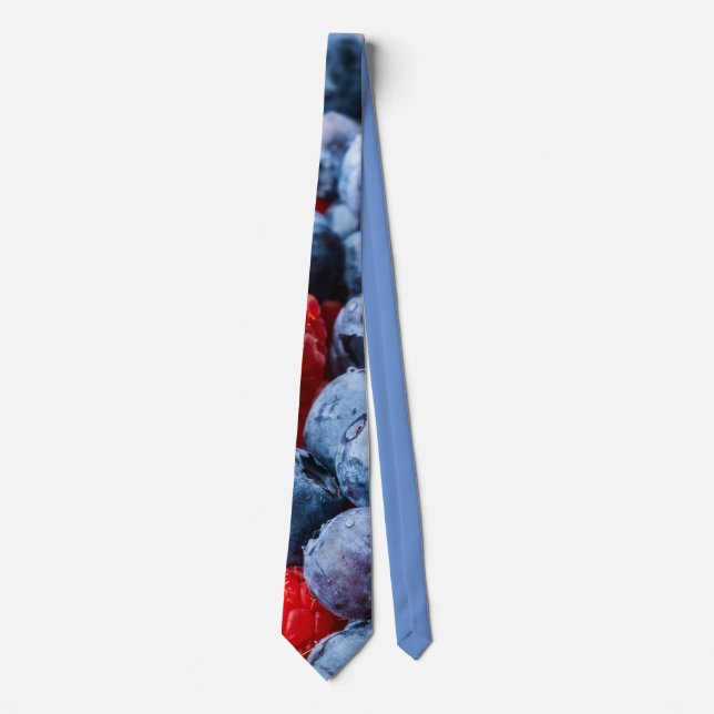 Blueberries and Raspberries Tie (Front)