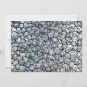 Blueberries Art Invitation