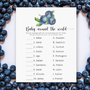 Blueberries - Baby around the world game