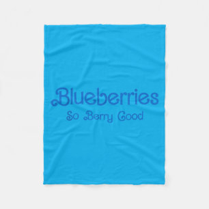Blueberries Berry Good Blueberry Picking Season Fleece Blanket