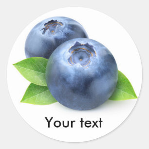 Blueberries Classic Round Sticker