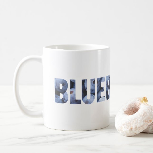 Blueberries Coffee Mug (With Donut)