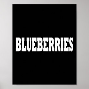 Blueberries Costume Halloween Poster
